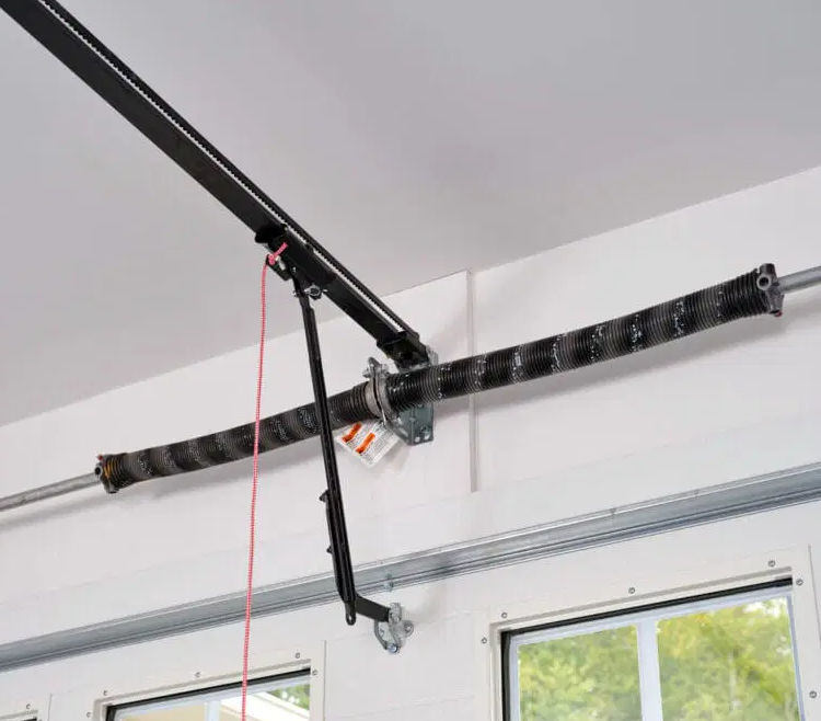 Heavy duty galvanized rust resistant garage door torsion spring installed in South Venice
