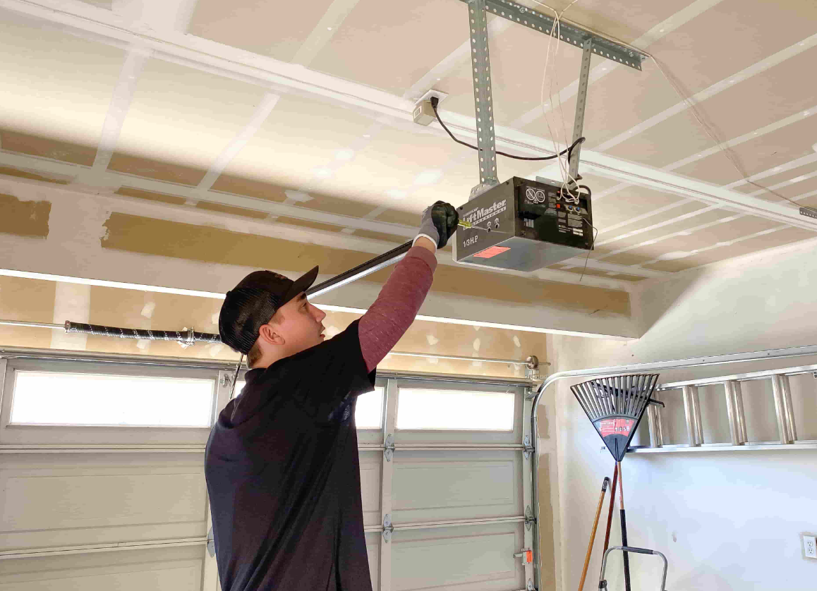 Premium modern belt drive garage door opener with smart features repaired in Venice