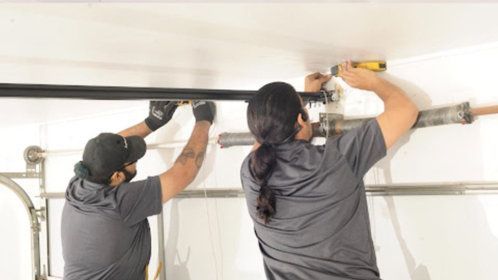 Heavy duty galvanized rust resistant garage door torsion spring installed in Gulf Gate Estates